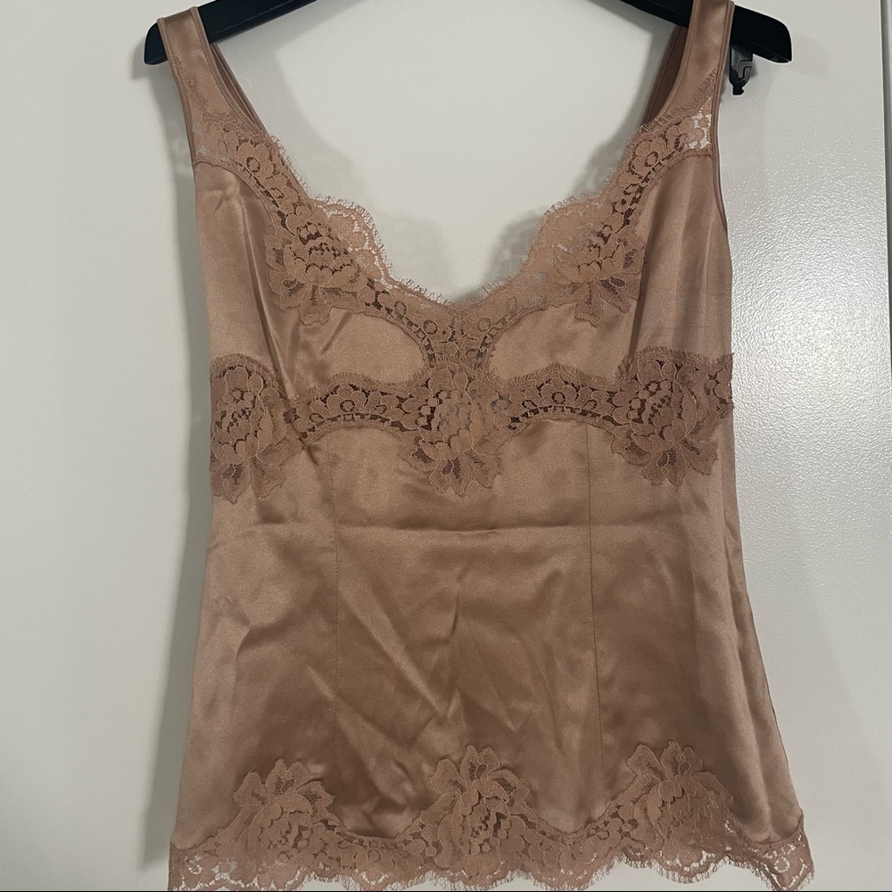 SOLD Dolce & Gabbana Silk and Lace Top Camisole